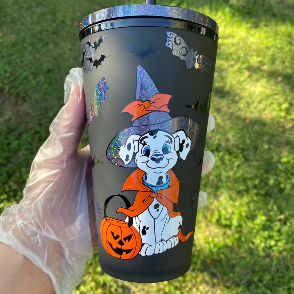 Dalmatian Halloween 16 oz reusable starbucks cup